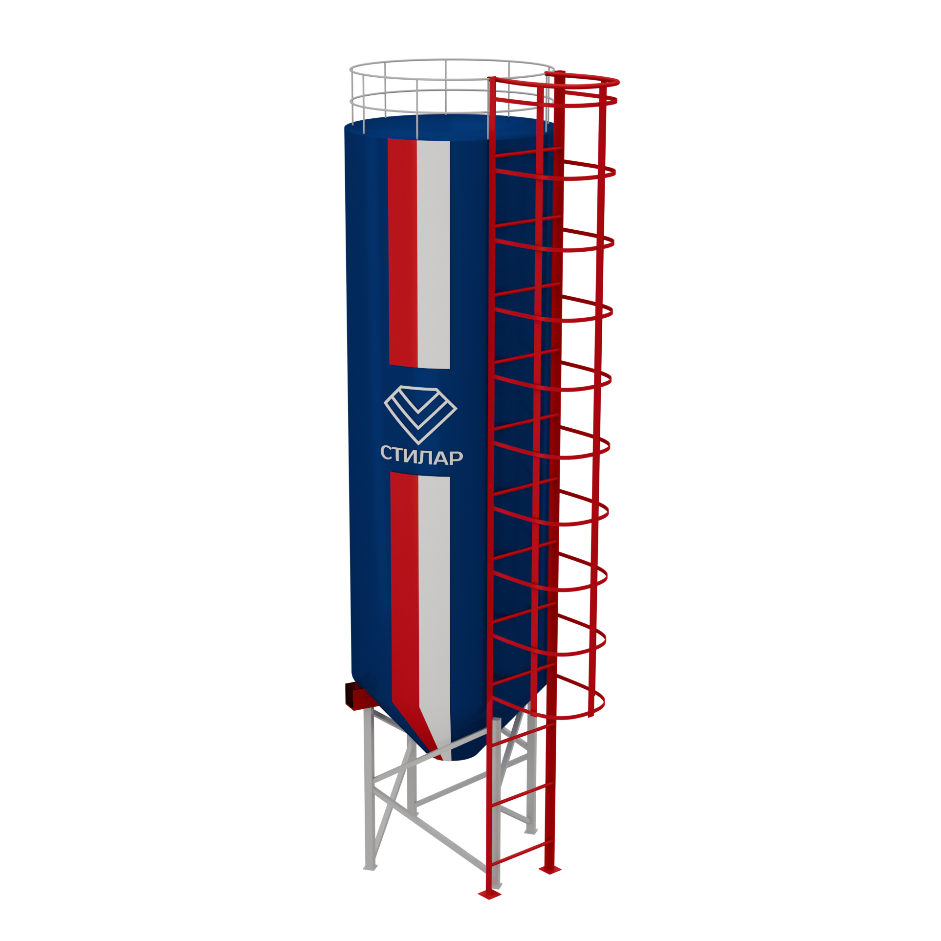 Цельносварный силос для муки 600 м³ от производителя